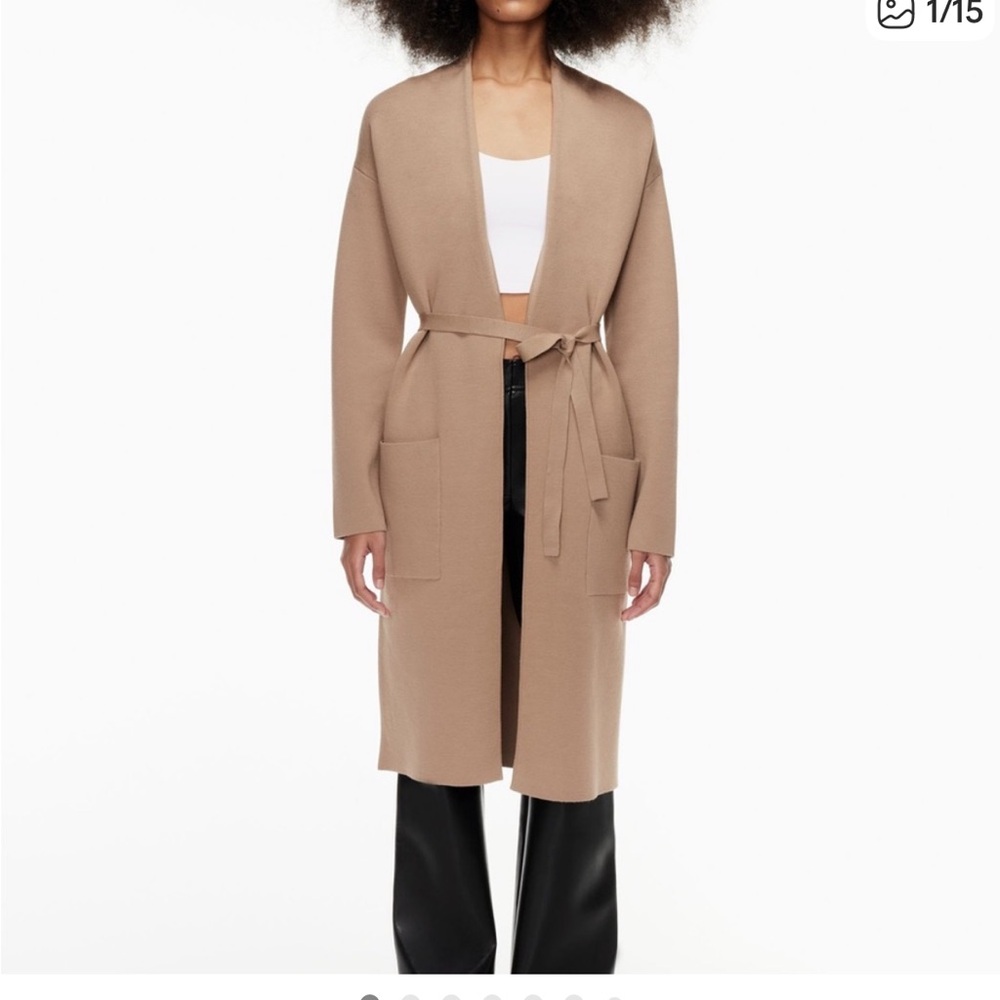 group by babaton ty s  Tan Longline Cardigan